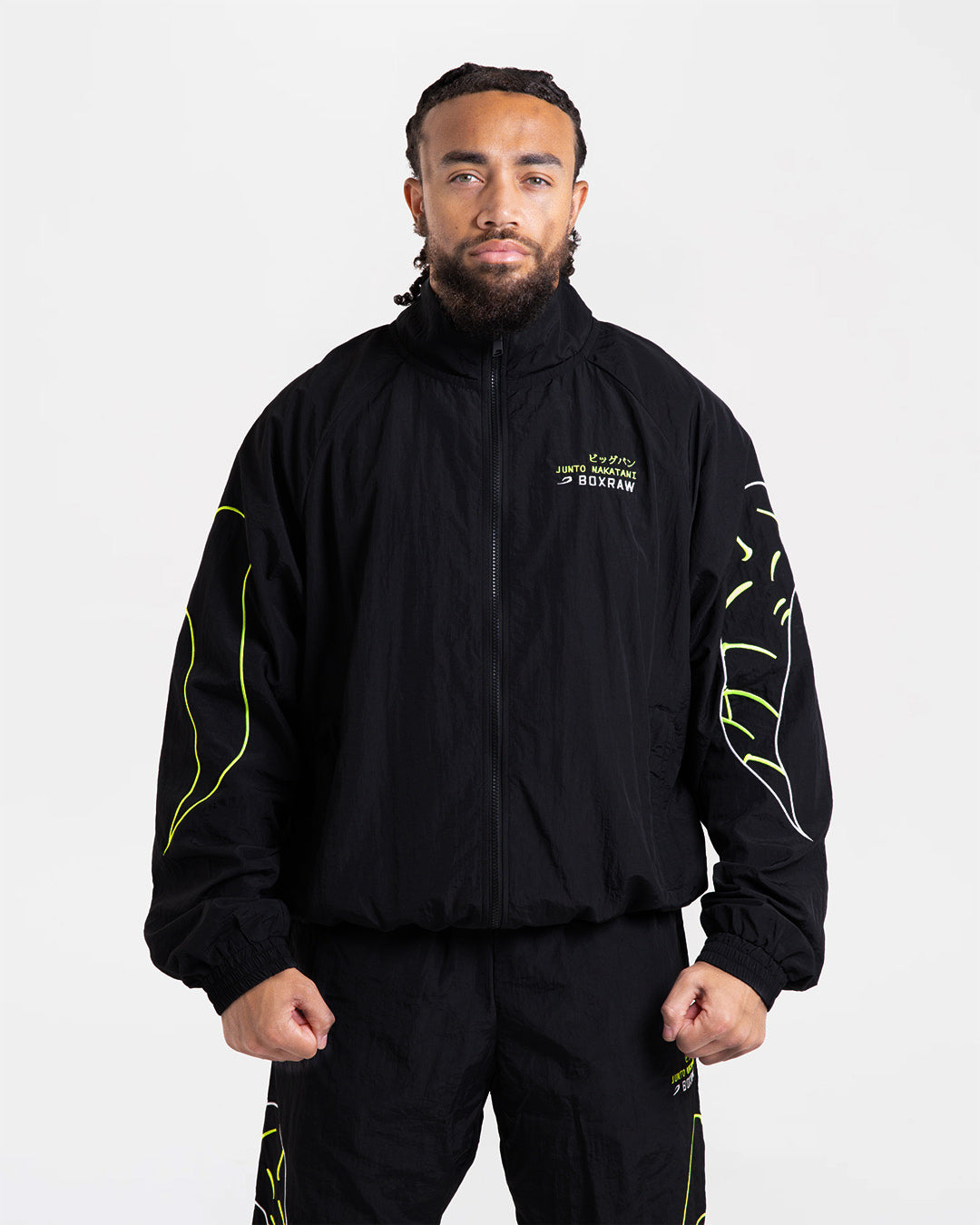 BOXRAW JUNTO NAKATANI トラックジャケット M Nakatani x BOXRAW Track Jacket - Black/Yellow | BOXRAW