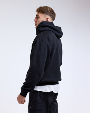 Strike Oversized Hoodie - Black