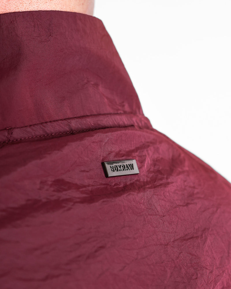 Saxton Track Jacket - Burgundy