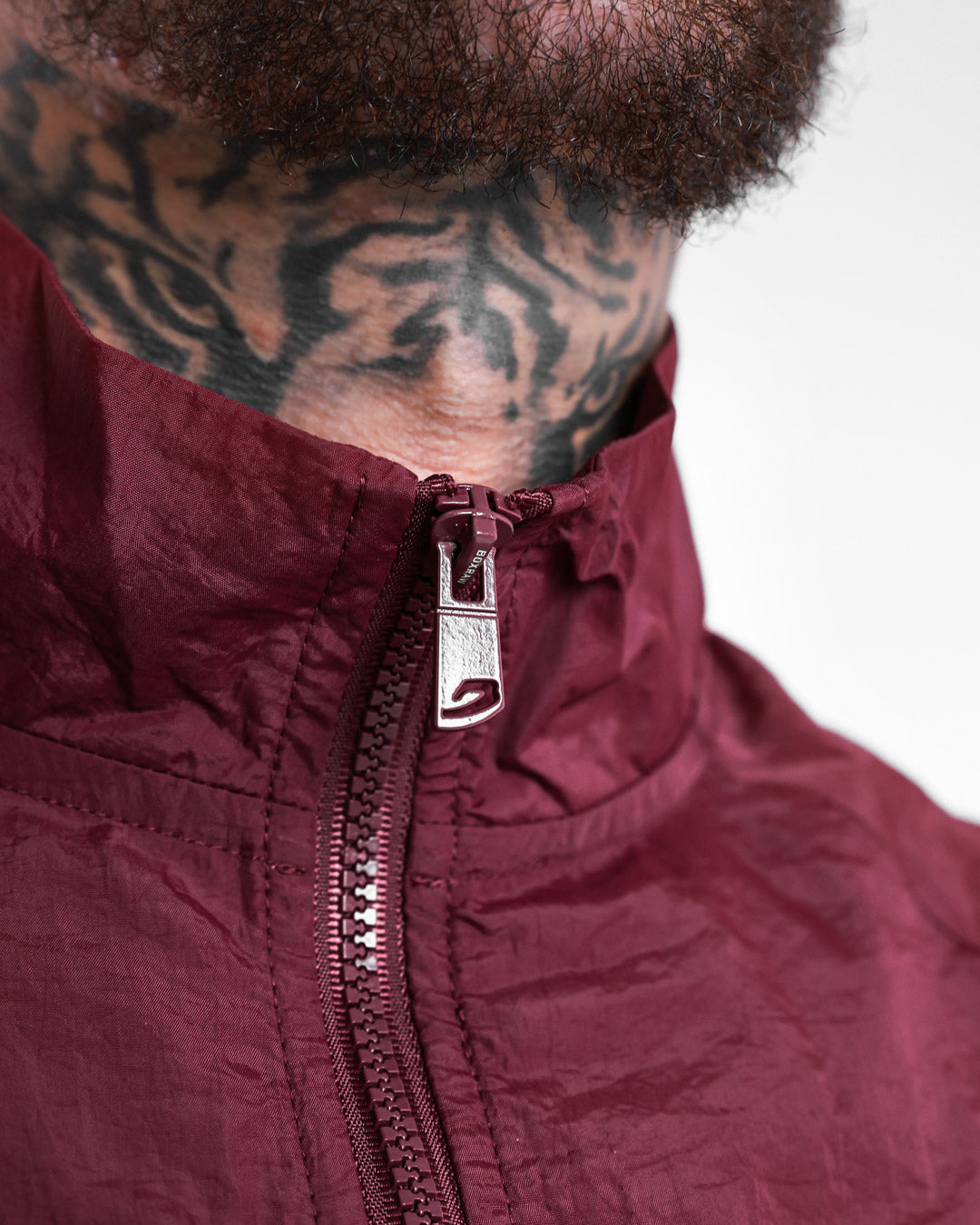 Saxton Track Jacket - Burgundy