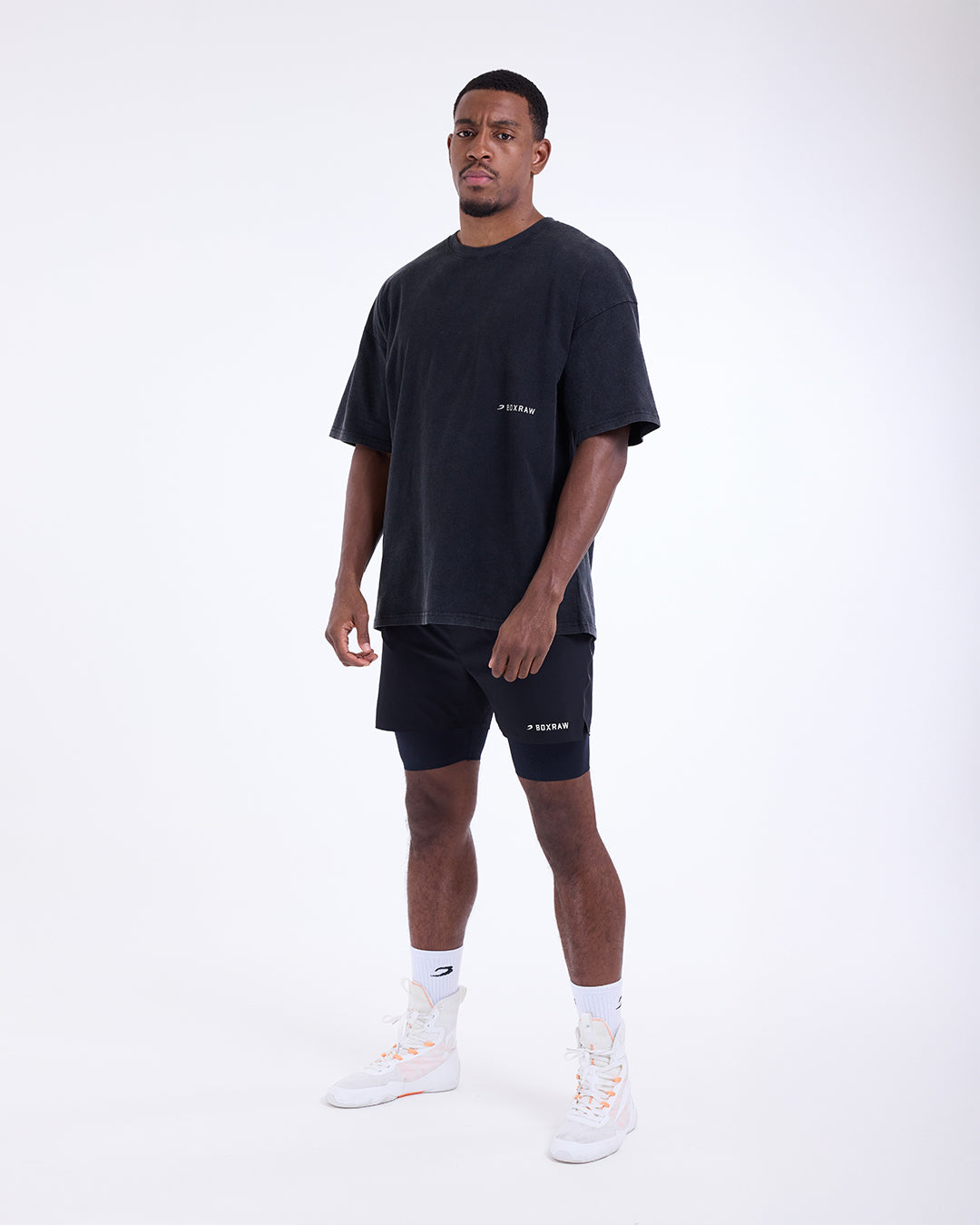 Sparring Club 2-in-1 Shorts - Black | BOXRAW
