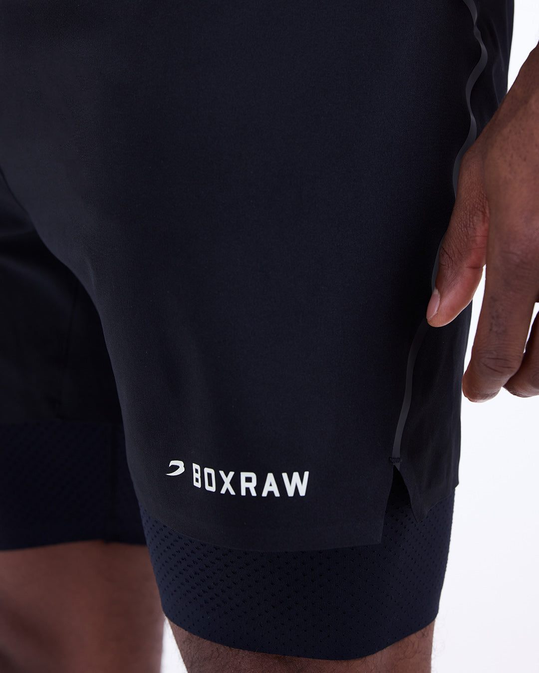 Sparring Club 2-in-1 Shorts - Black | BOXRAW