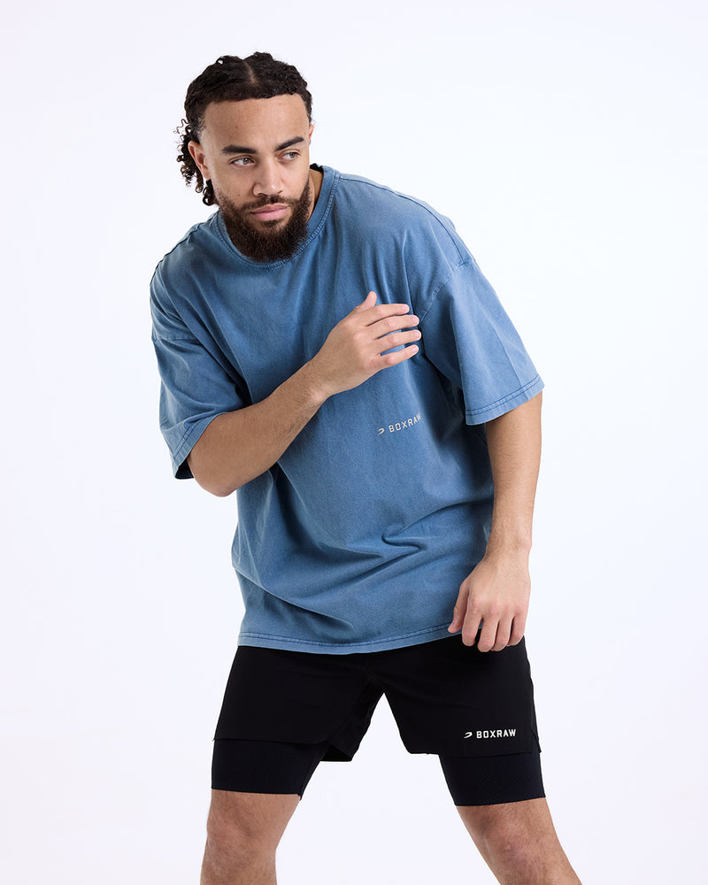 Sparring Club Oversized T-Shirt - Washed Baby Blue