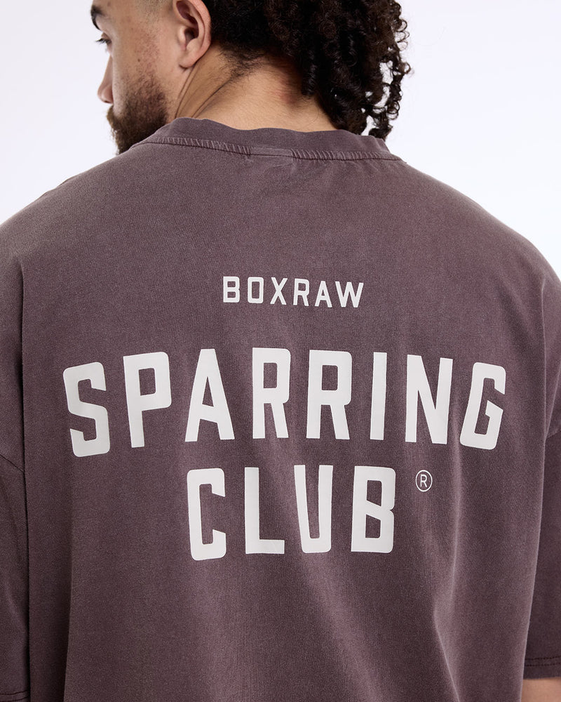 Sparring Club Oversized T-Shirt - Washed Brown