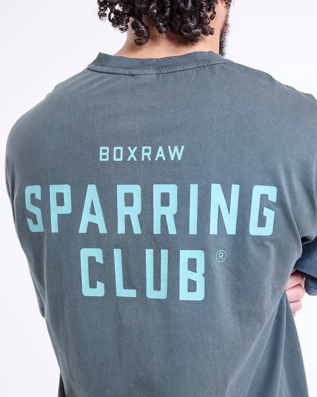 SPARRING CLUB OVERSIZED T-SHIRT ボクシング Nakatani x Sparring Club Oversized T-Shirt - Washed Black | BOXRAW