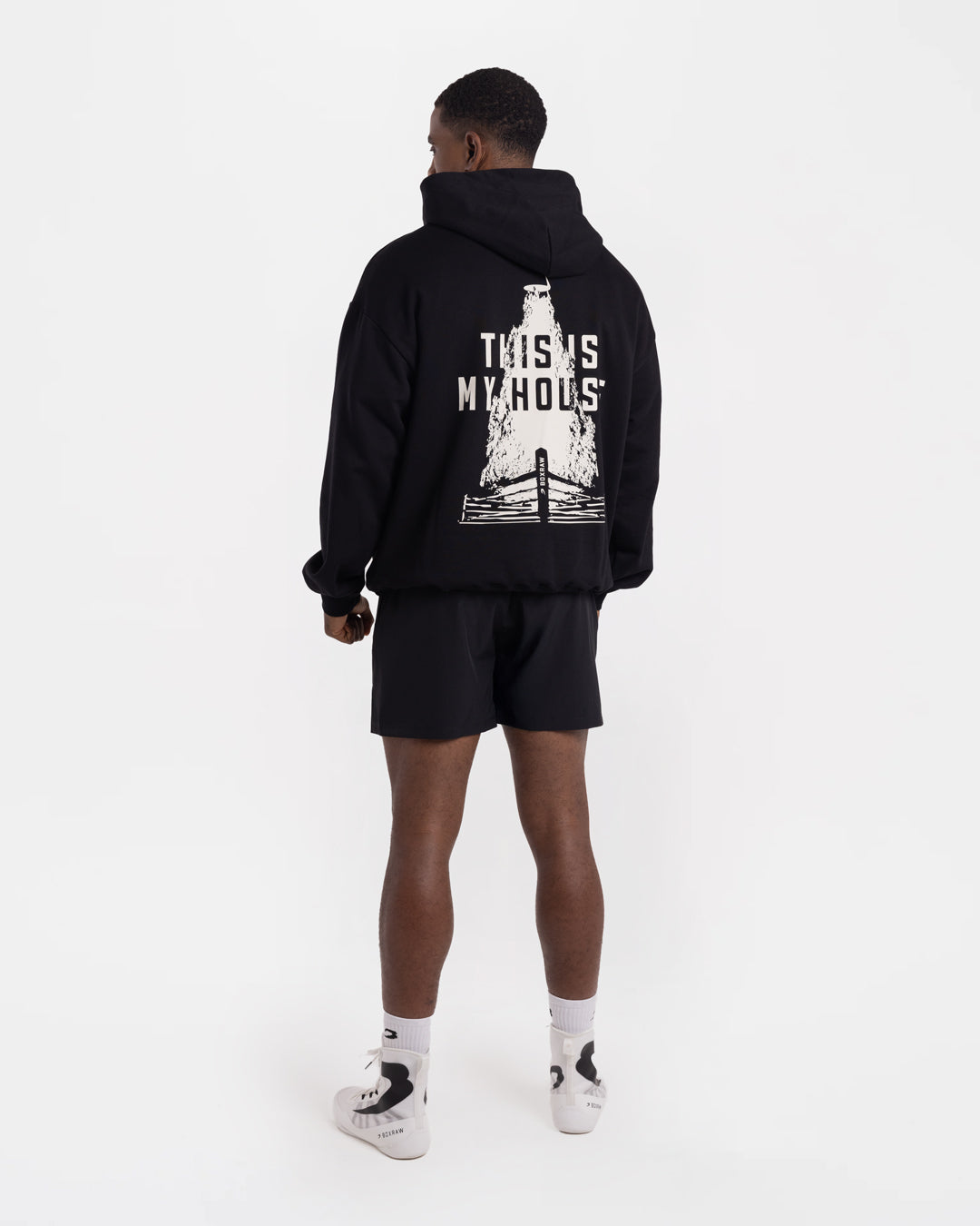 This Is My House Oversized Hoodie - Black | BOXRAW