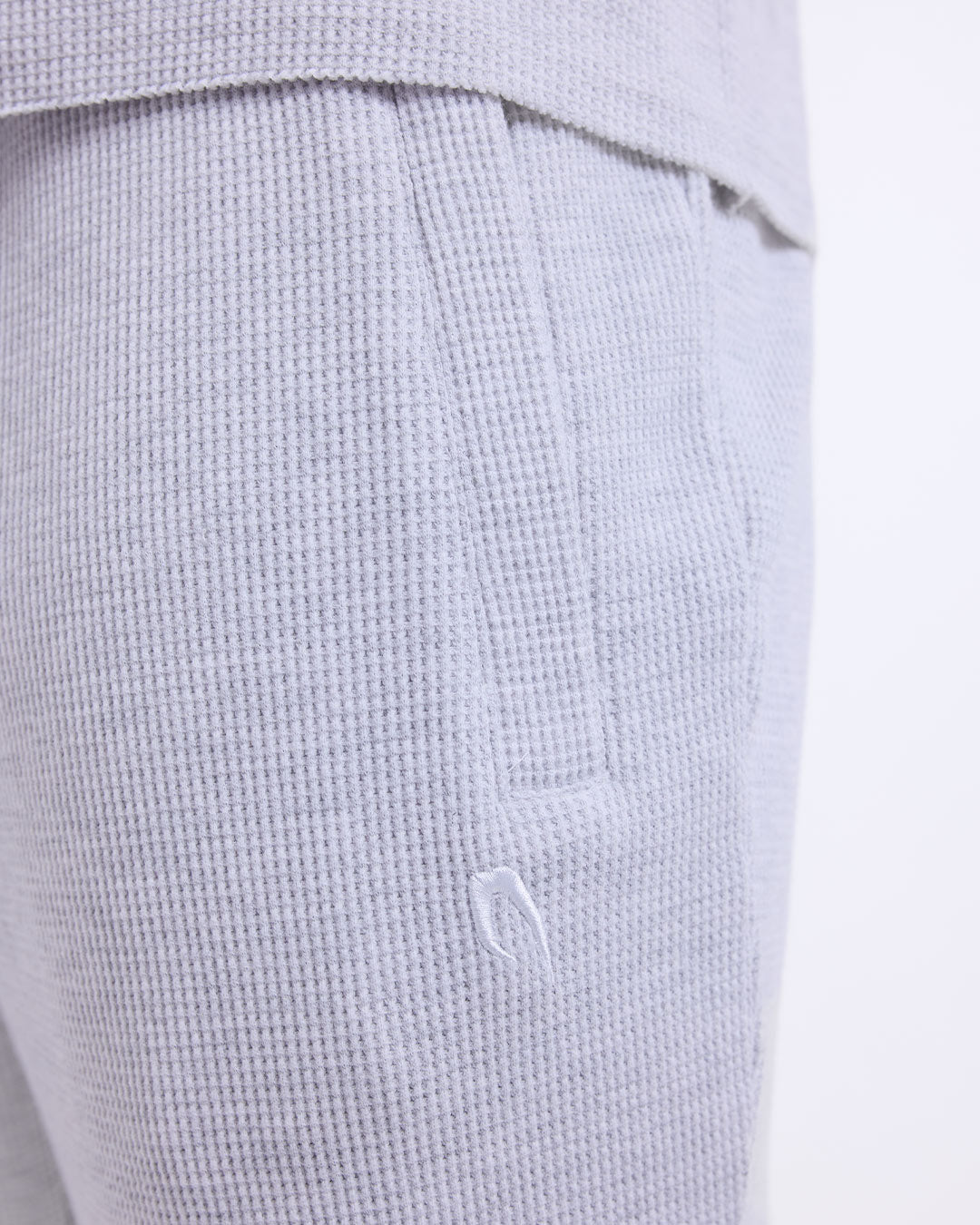 Tunero Waffle Straight Leg Bottoms - Grey
