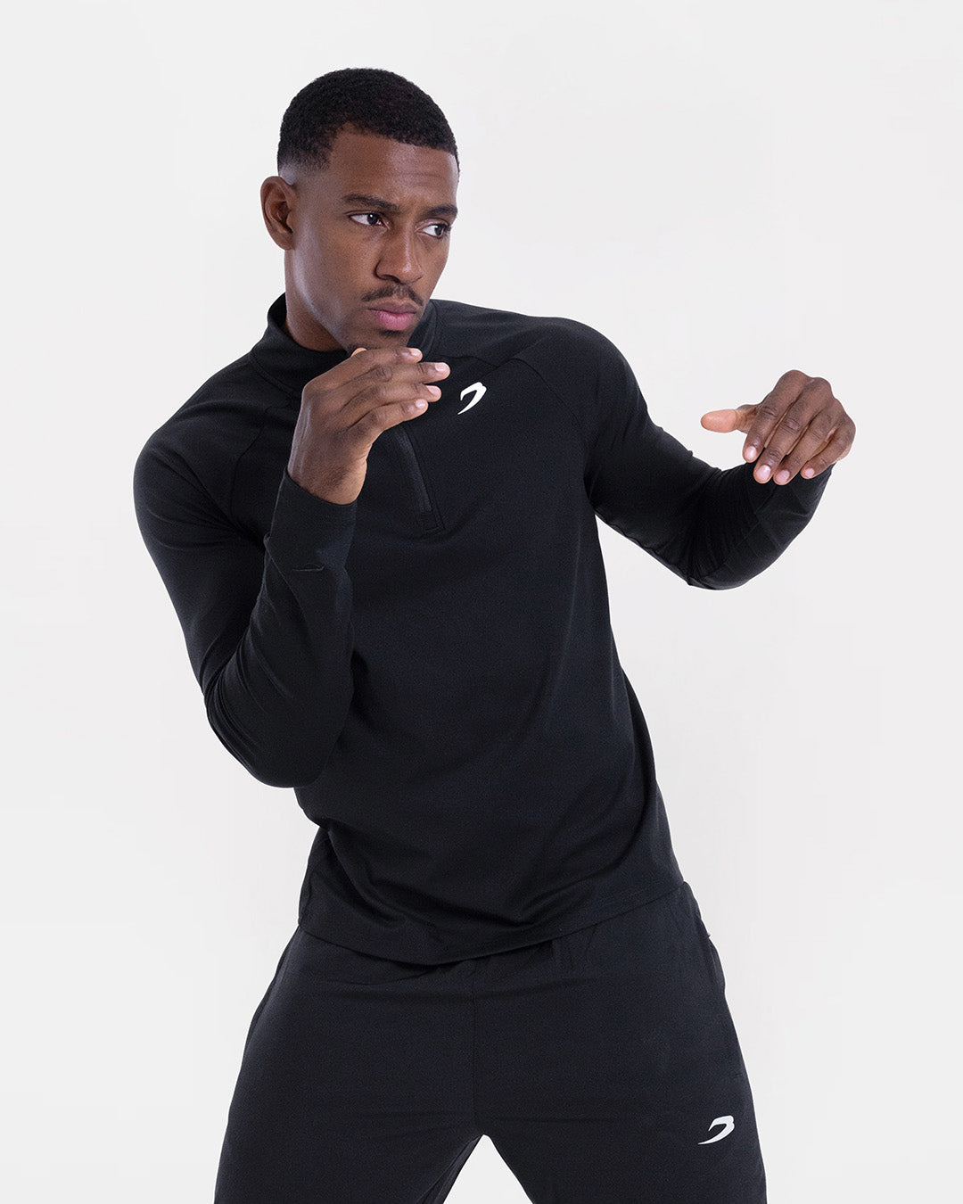 Valdes 1/4 Zip - Black