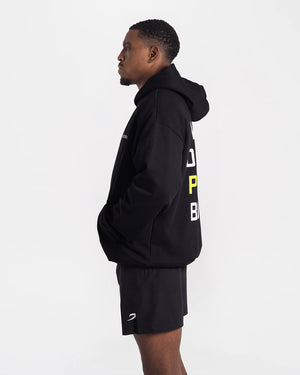 We Don't Play Boxing Oversized Hoodie - Black/Yellow