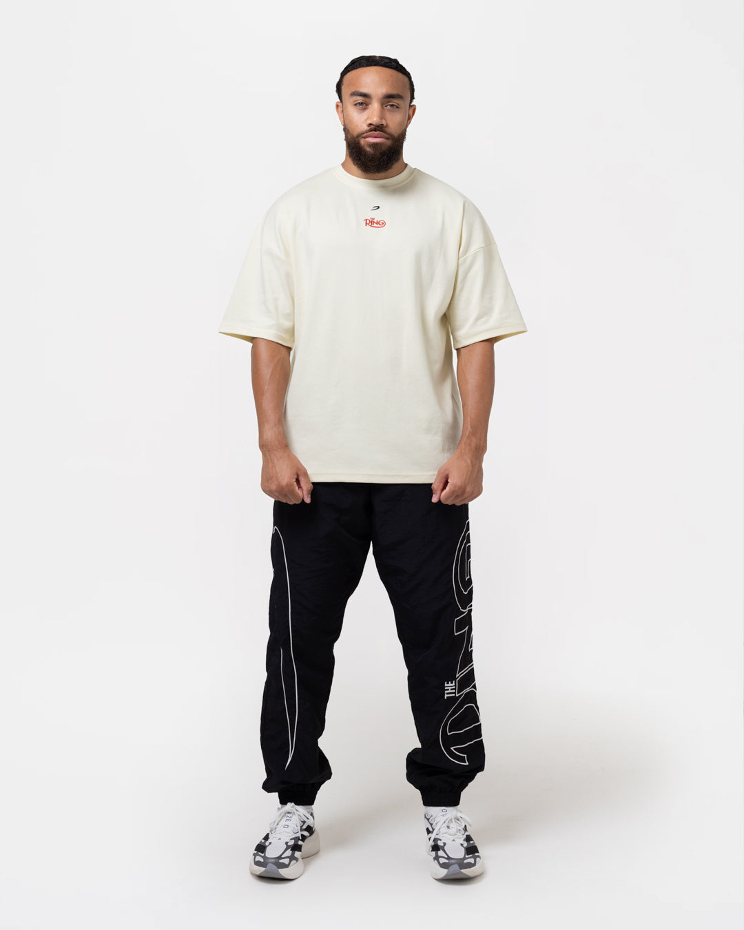 Ring x BOXRAW Roberto Duran Oversized T-Shirt - Stone Beige