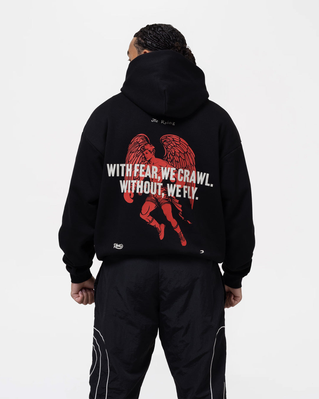 Ring x BOXRAW Fearless Oversized Hoodie - Black