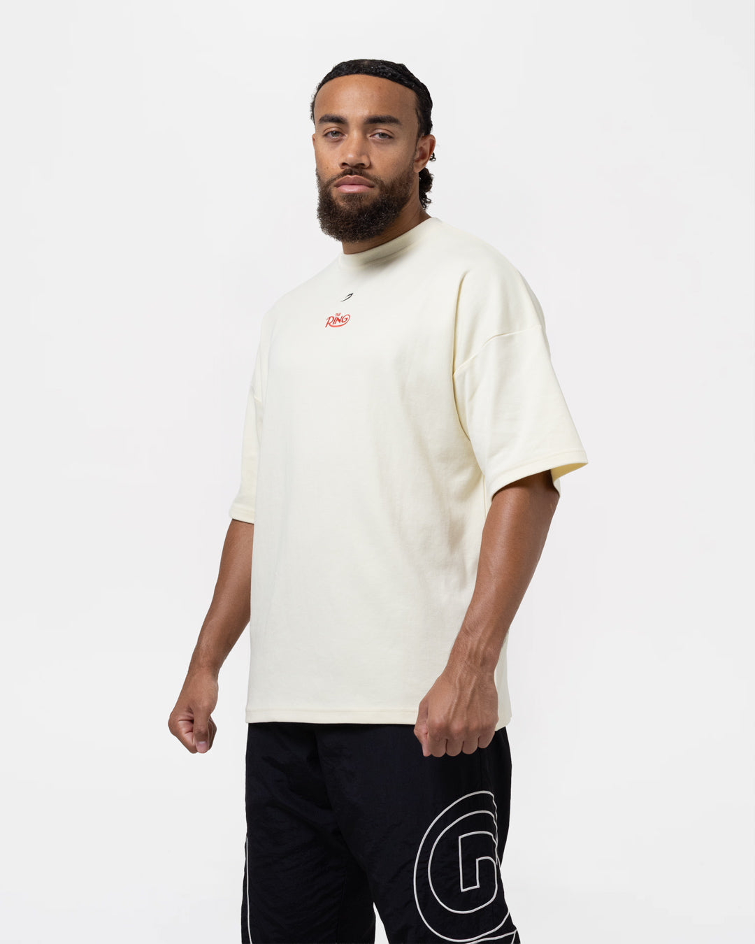 Ring x BOXRAW Rocky Marciano Oversized T-Shirt - Stone Beige