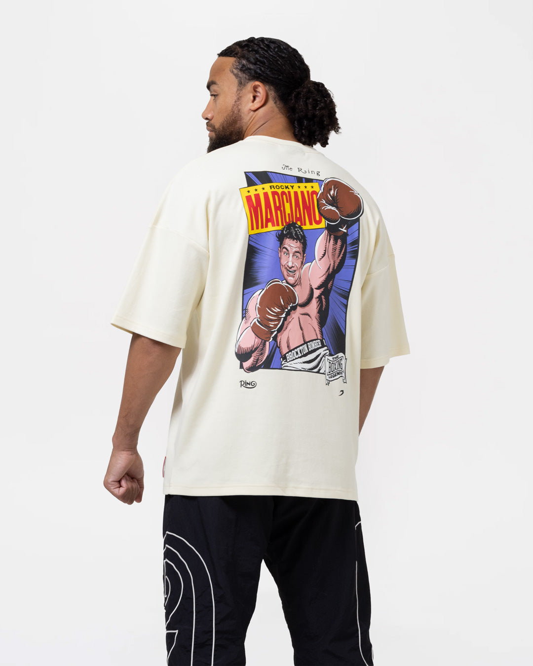 Ring x BOXRAW Rocky Marciano Oversized T-Shirt - Stone Beige