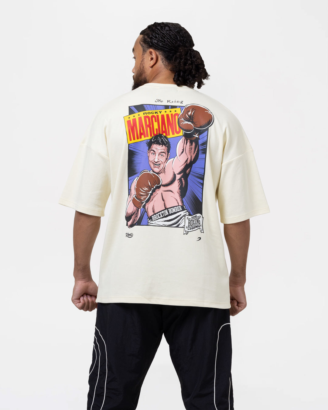 Ring x BOXRAW Rocky Marciano Oversized T-Shirt - Stone Beige
