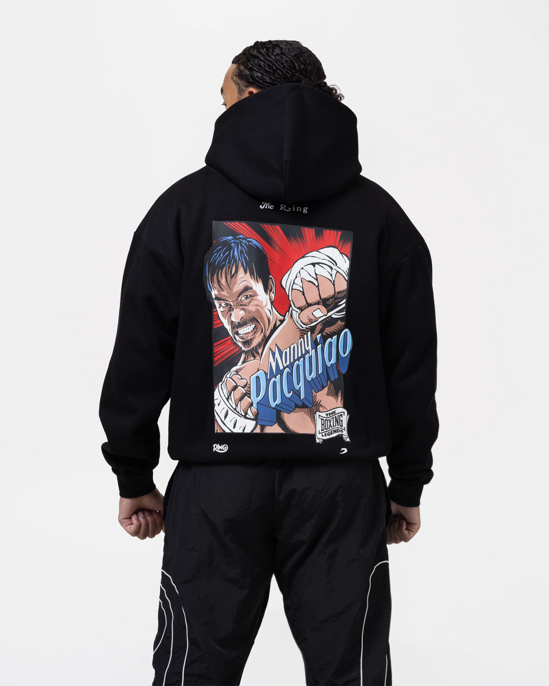 Ring x BOXRAW Manny Pacquiao Oversized Hoodie - Black