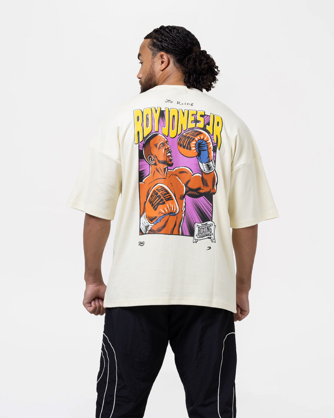 Ring x BOXRAW Roy Jones Jr Oversized T-Shirt - Stone Beige