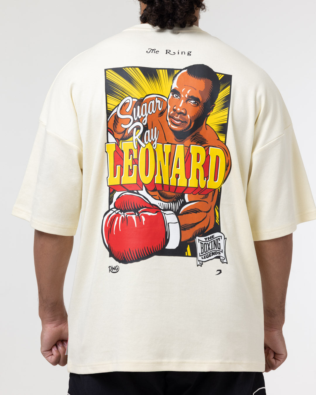 Ring x BOXRAW Sugar Ray Leonard Oversized T-Shirt - Stone Beige