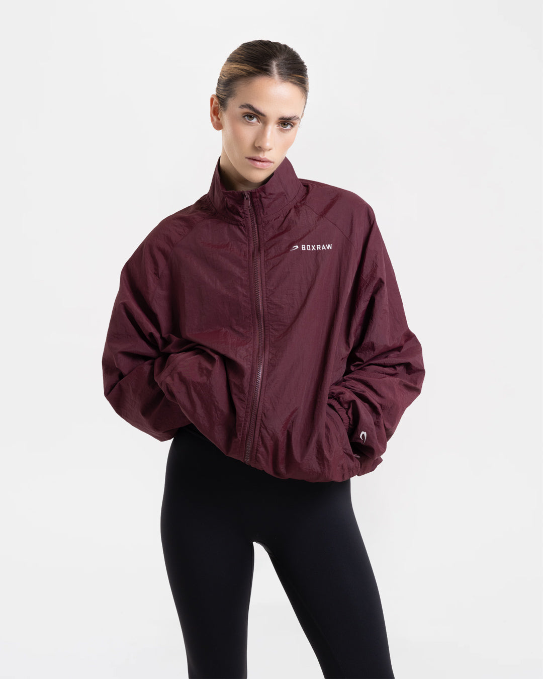 Saxton Track Jacket - Burgundy