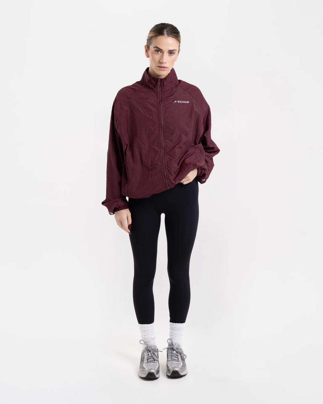 Saxton Track Jacket - Burgundy