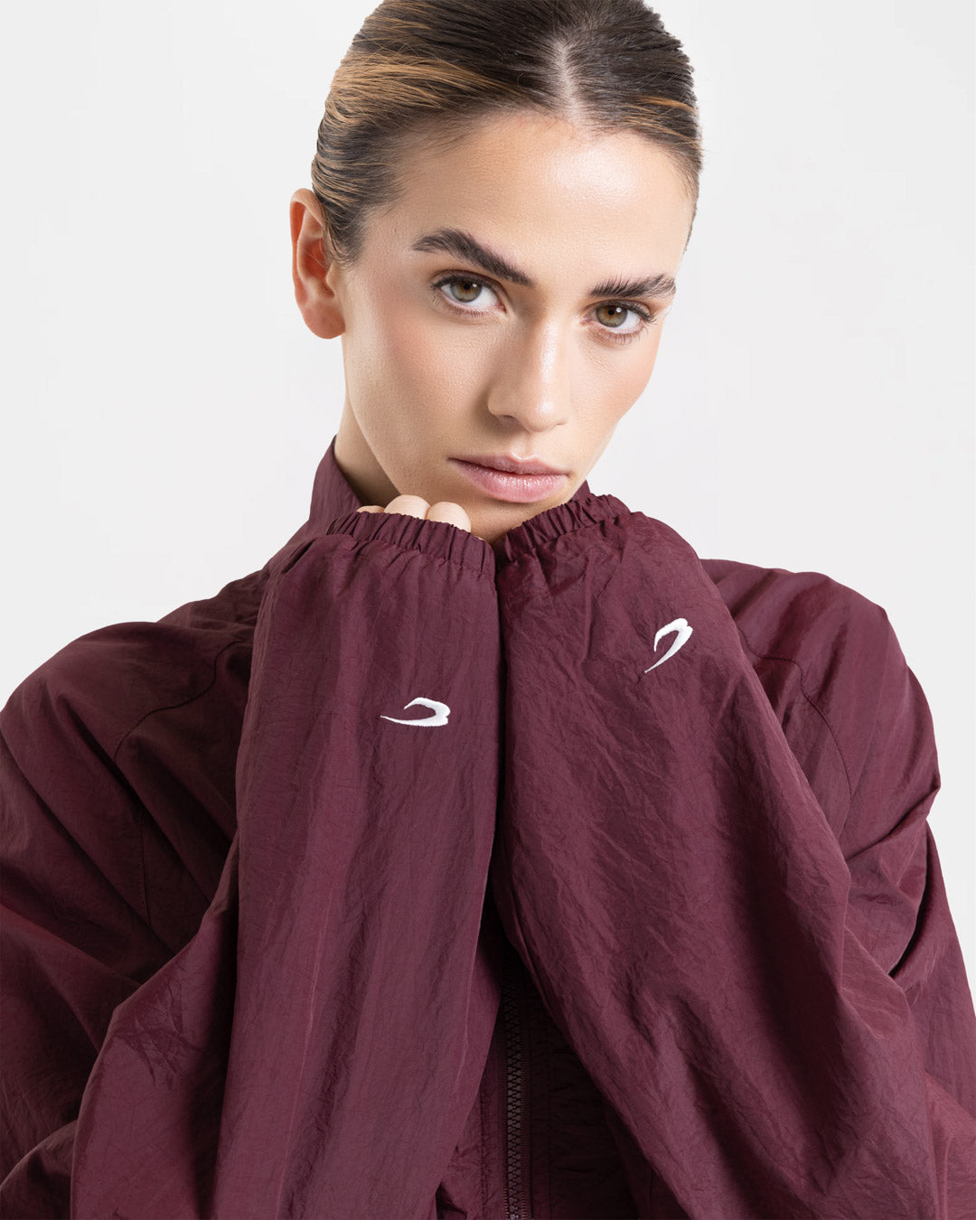 Saxton Track Jacket - Burgundy