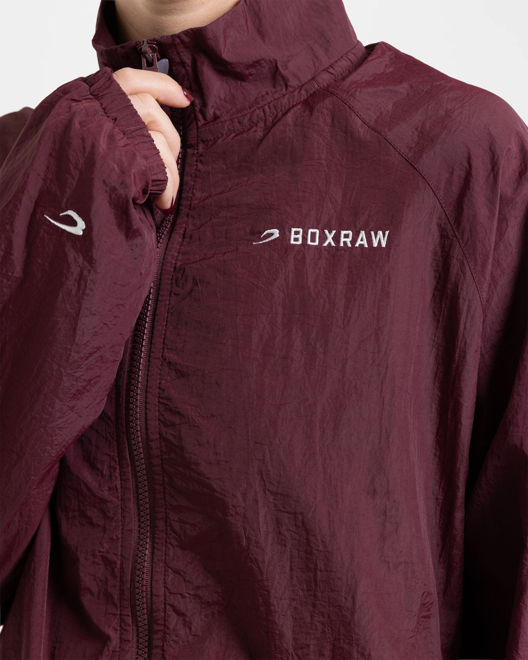 Saxton Track Jacket - Burgundy