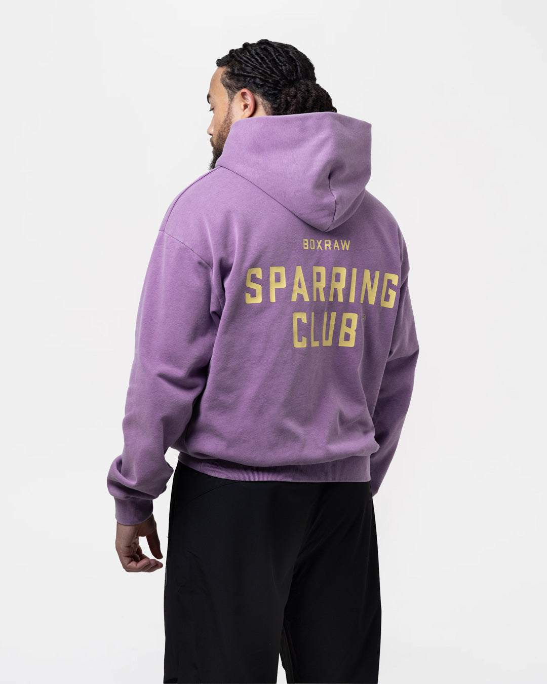 Sparring Club Oversized Hoodie - Washed Purple