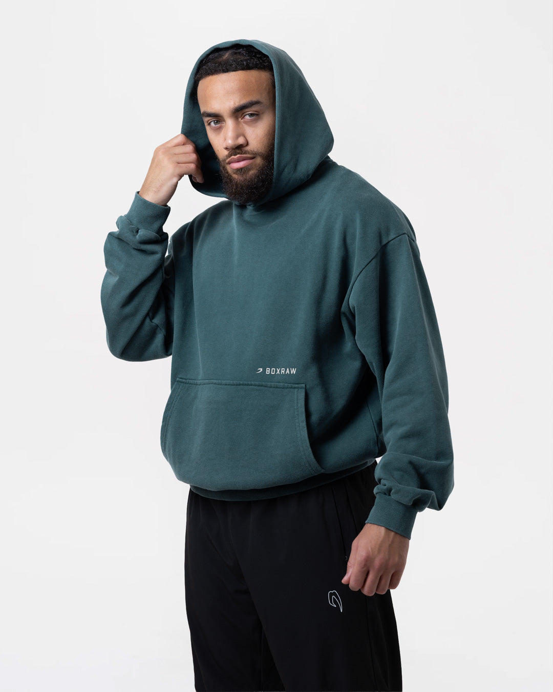 Sparring Club Oversized Hoodie - Washed Teal