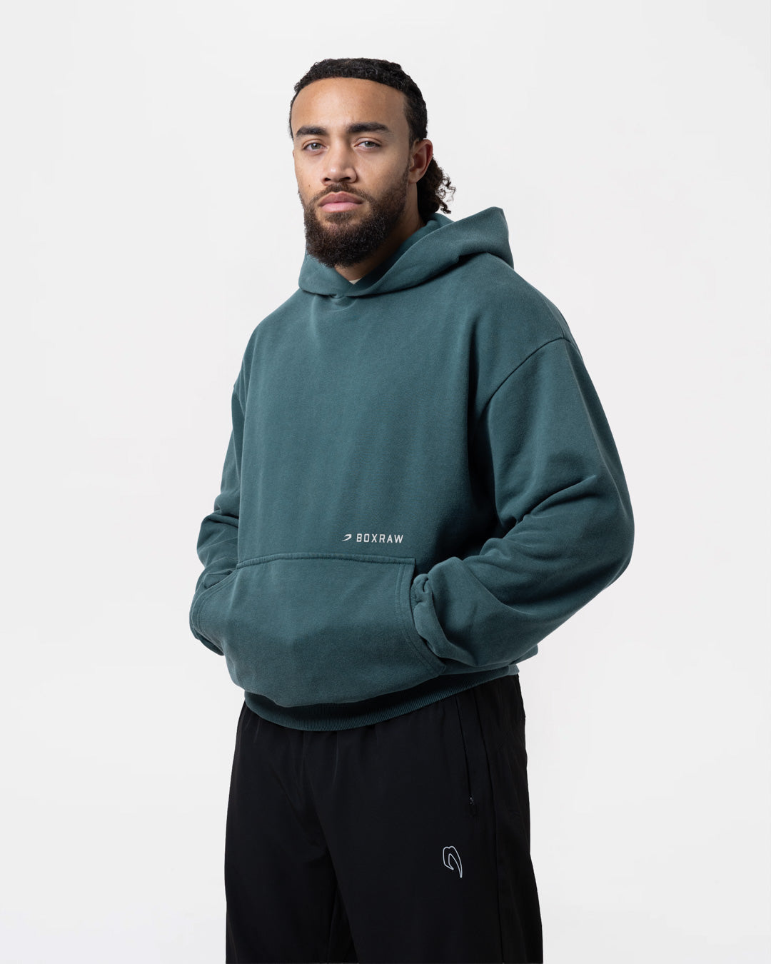 Sparring Club Oversized Hoodie - Washed Teal