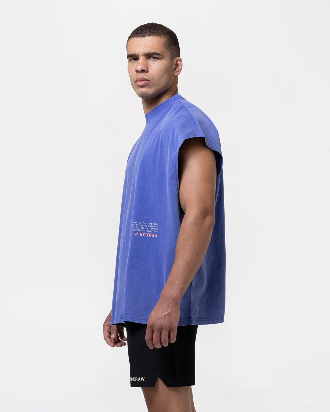 Sparring Club Fire Horse Oversized Tank - Washed Blue