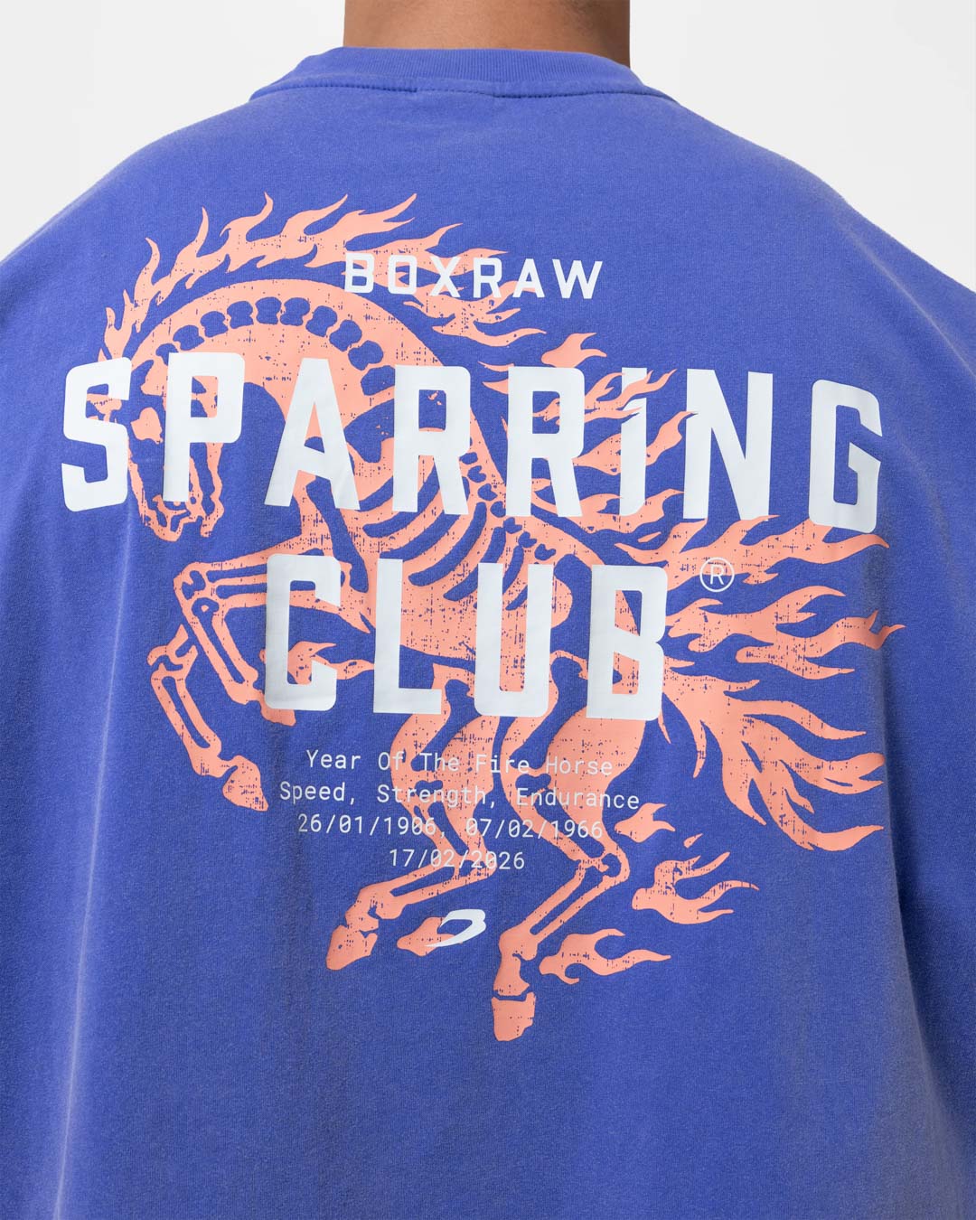 Sparring Club Fire Horse Oversized Tank - Washed Blue