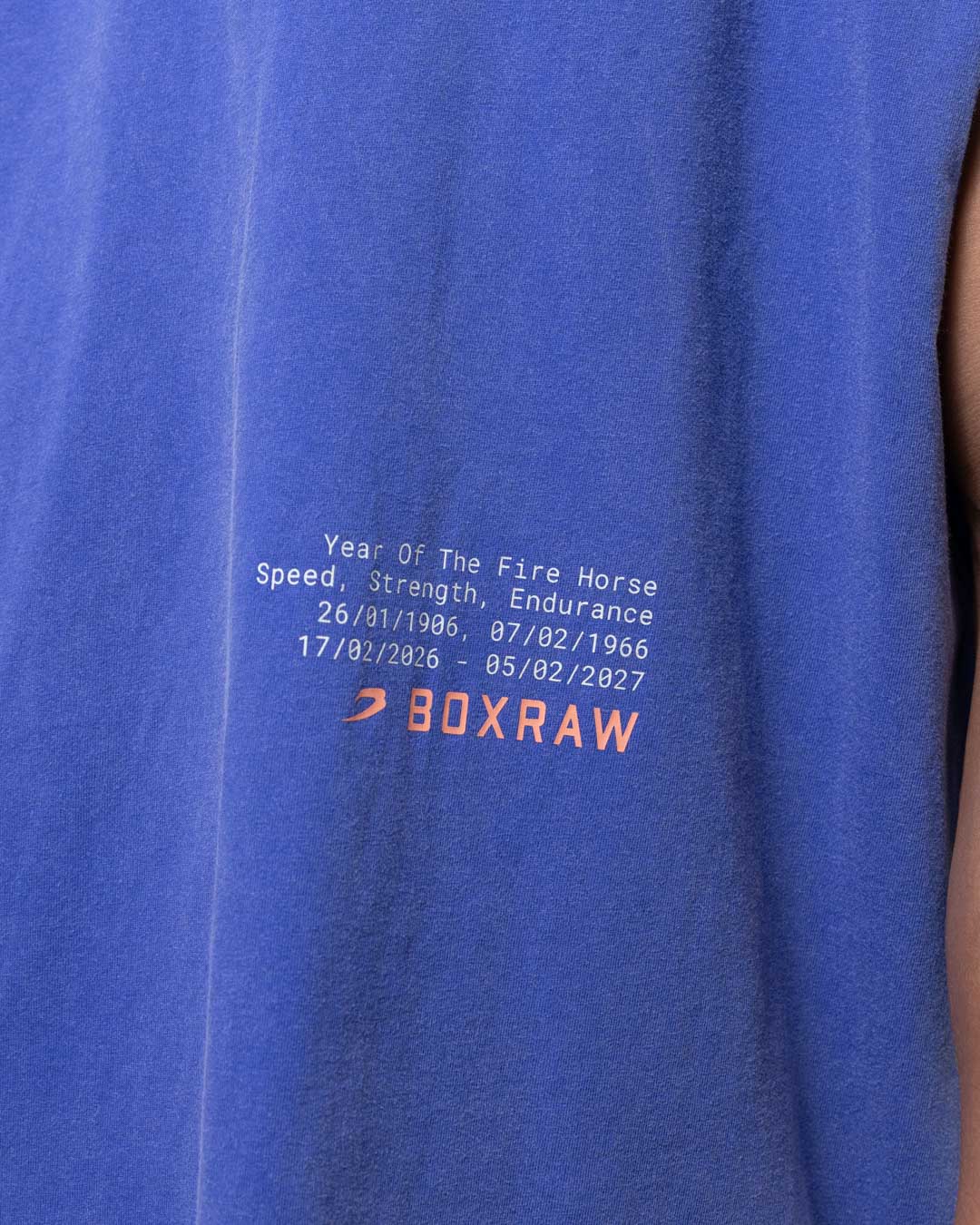 Sparring Club Fire Horse Oversized Tank - Washed Blue