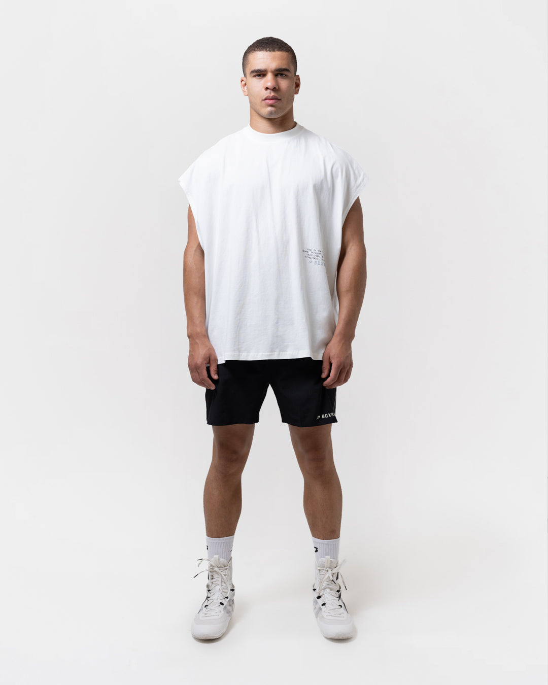 Sparring Club Fire Horse Oversized Tank - Washed Ivory