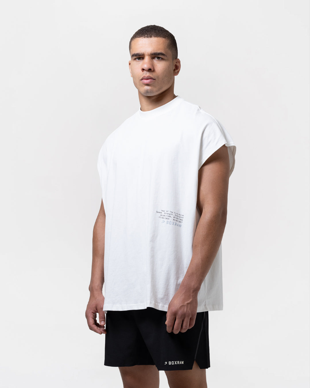 Sparring Club Fire Horse Oversized Tank - Washed Ivory