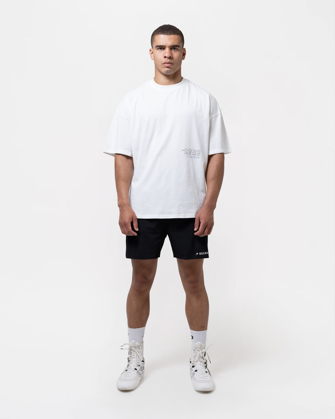 Sparring Club Fire Horse Oversized T-Shirt - Washed Ivory