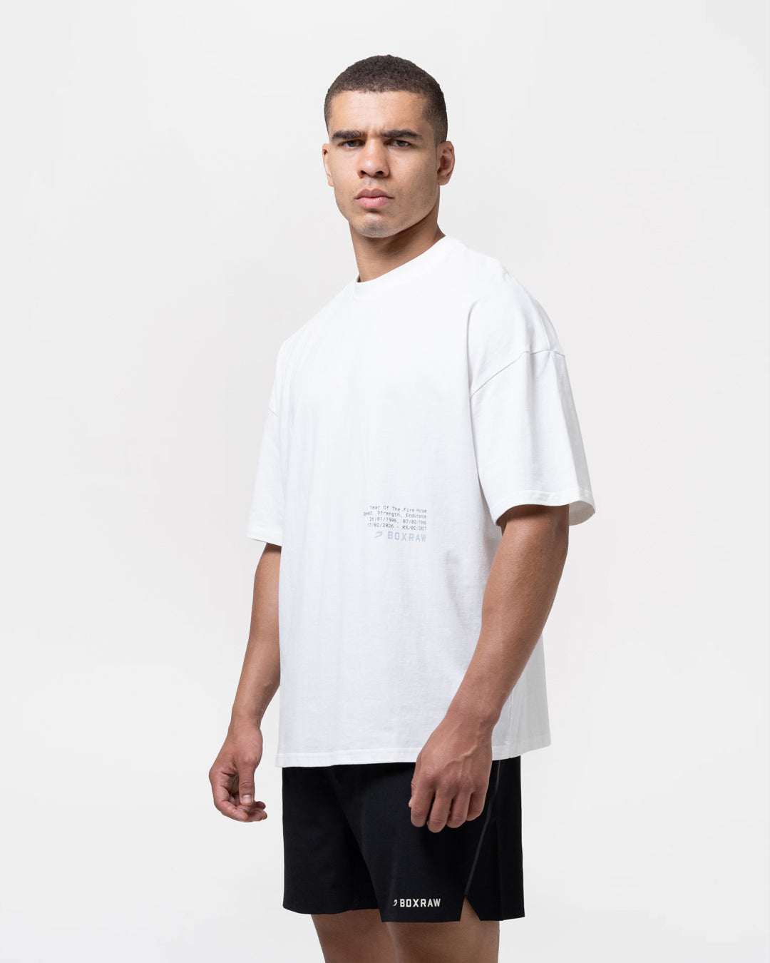 Sparring Club Fire Horse Oversized T-Shirt - Washed Ivory