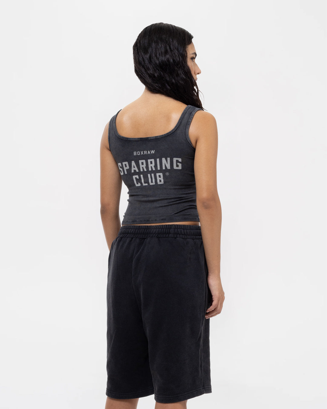 Sparring Club Ribbed Tank - Washed Black
