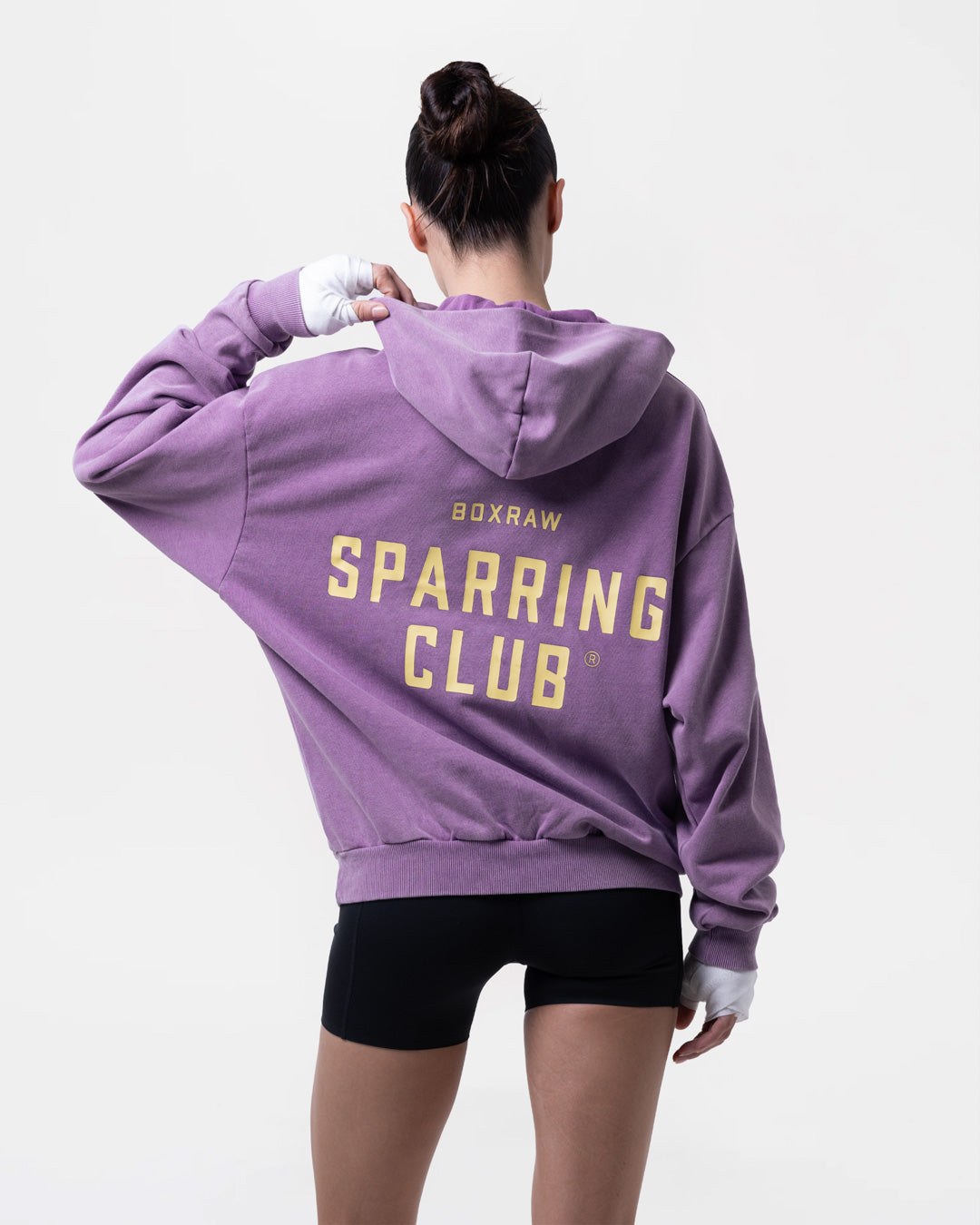 Sparring Club Oversized Hoodie - Washed Purple