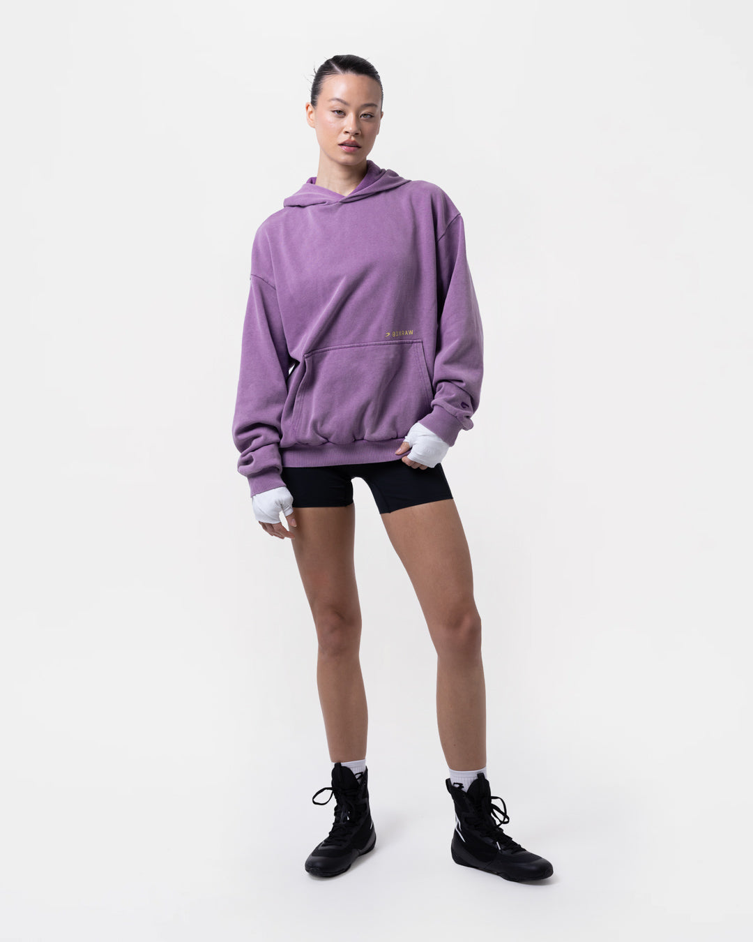 Sparring Club Oversized Hoodie - Washed Purple