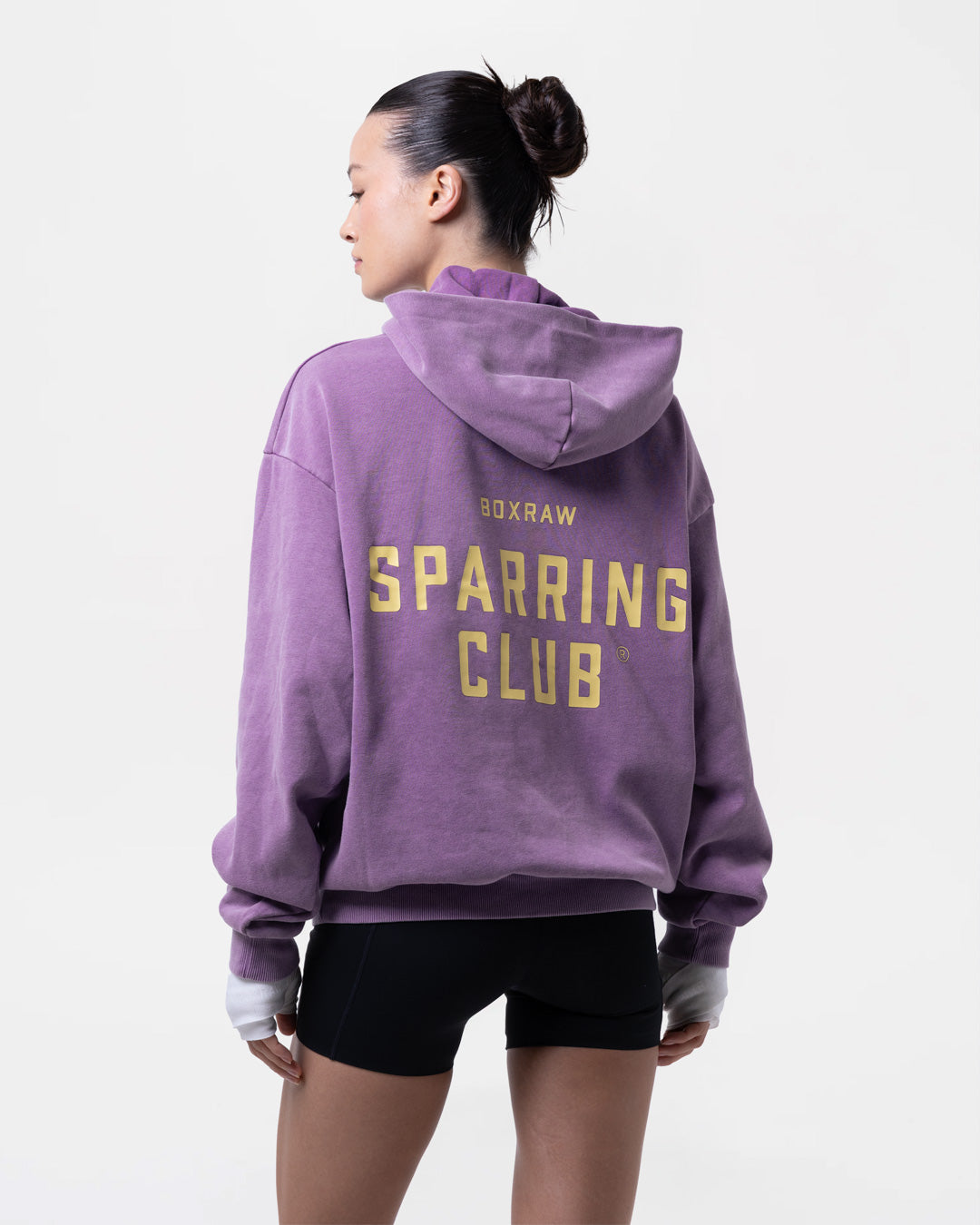 Sparring Club Oversized Hoodie - Washed Purple