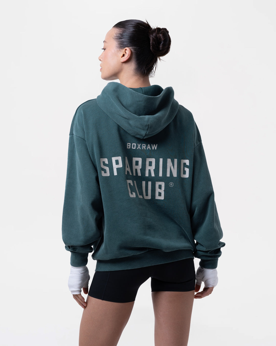 Sparring Club Oversized Hoodie - Washed Teal