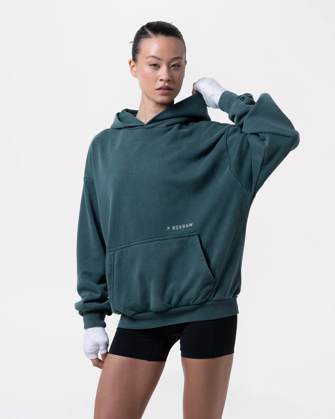Sparring Club Oversized Hoodie - Washed Teal