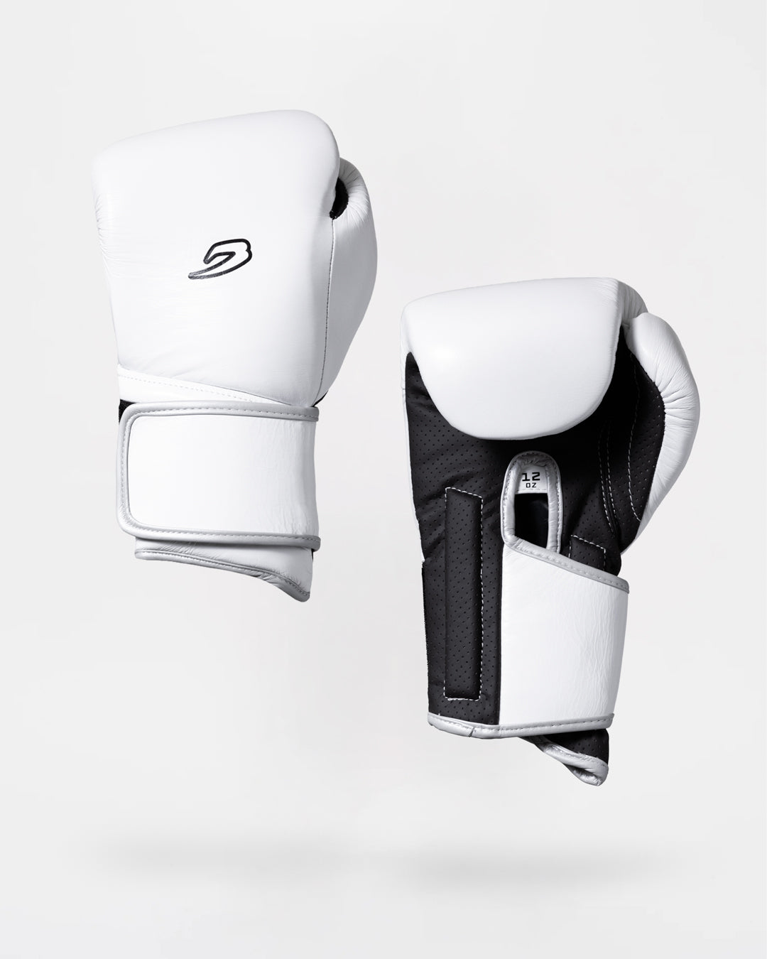 Strike-Five Strap Boxing Gloves - White/Black
