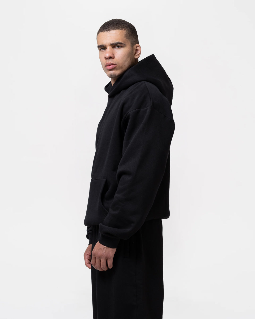 Strike Oversized Hoodie - Black
