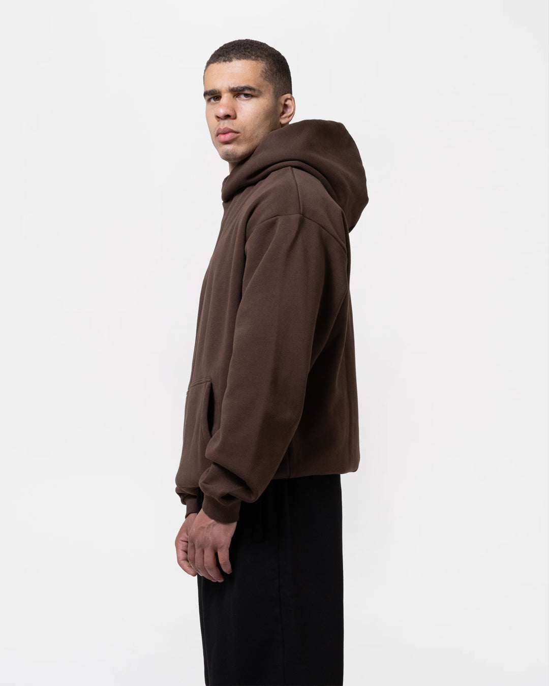 Strike Oversized Hoodie - Brown