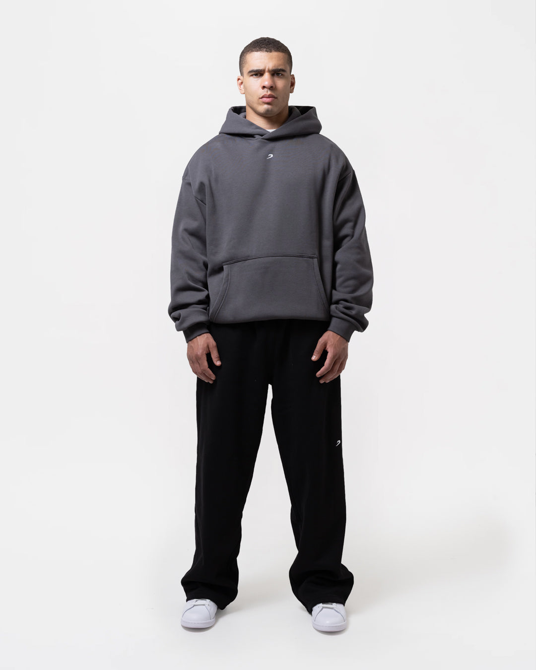 Strike Oversized Hoodie - Charcoal