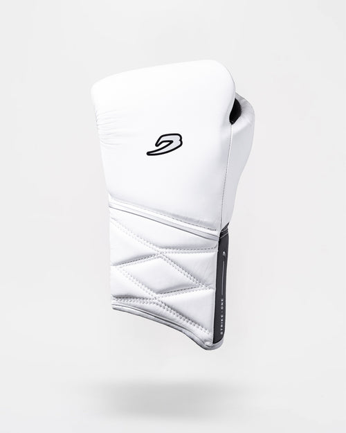 Strike-One Lace Boxing Gloves - White/Black
