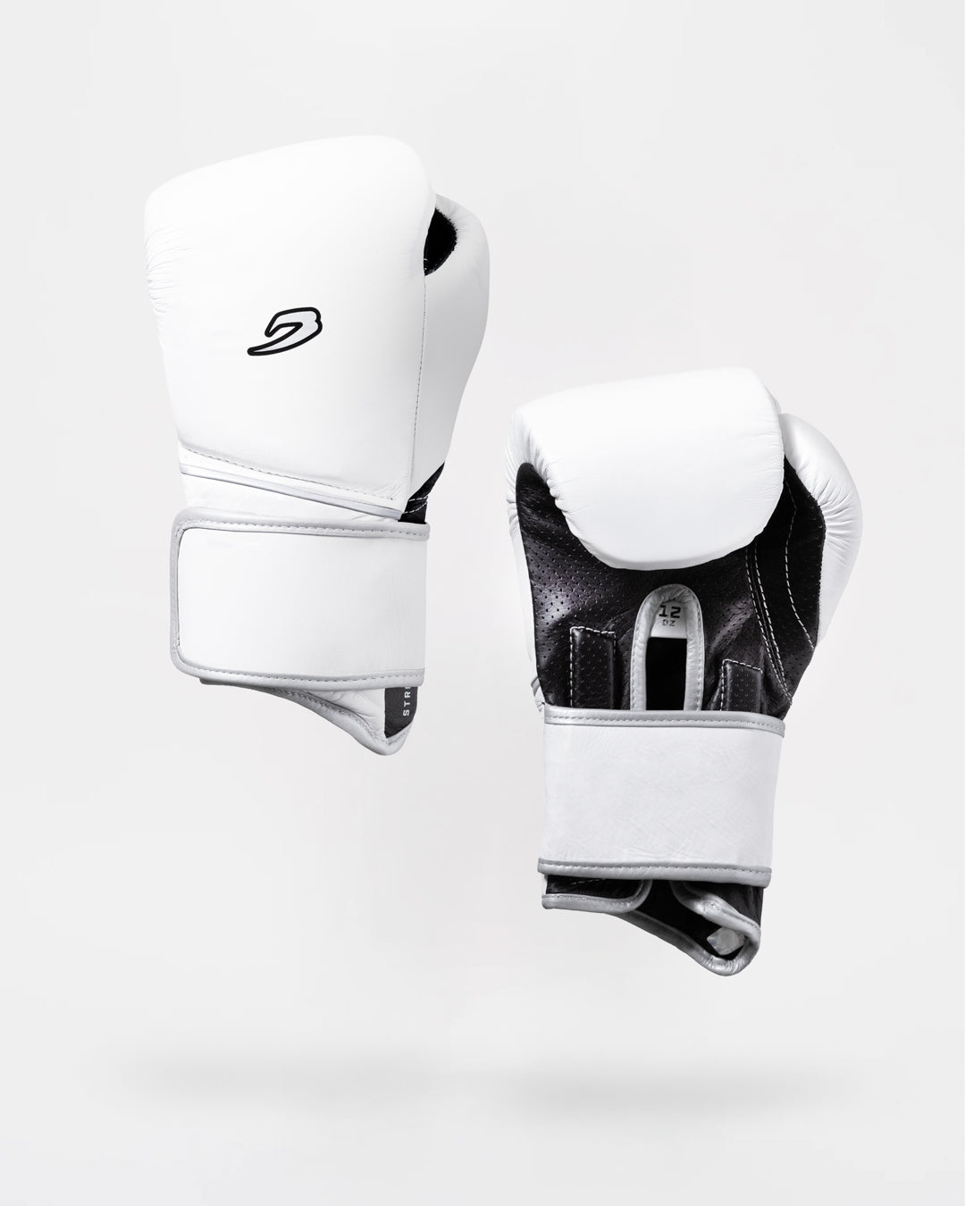 Strike-One Twin Strap Boxing Gloves - White/Black
