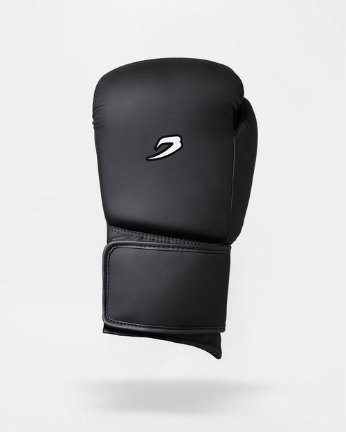 Strike-Seven Strap Boxing Gloves - Black/Charcoal