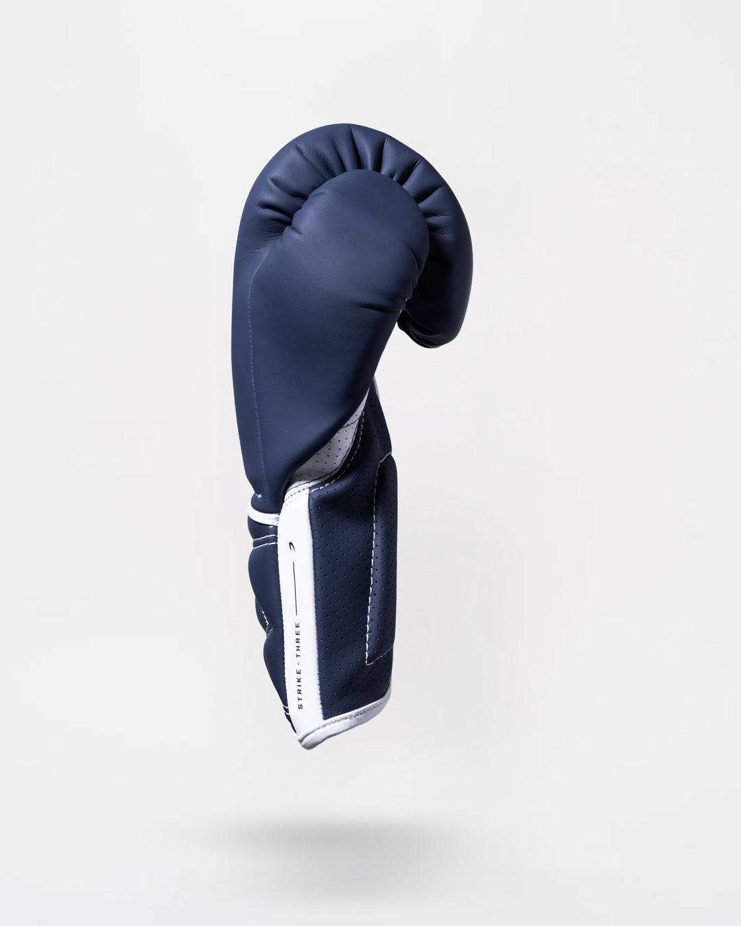 Strike-Three Lace Boxing Gloves - Blue/White