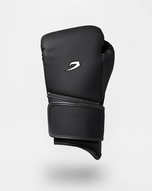 Strike-Three Twin Strap Boxing Gloves - Black/Charcoal